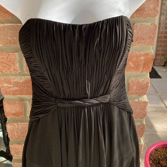 BCBG MaxAzria Black Strapless Mini Dress 2 - Picture 3 of 7